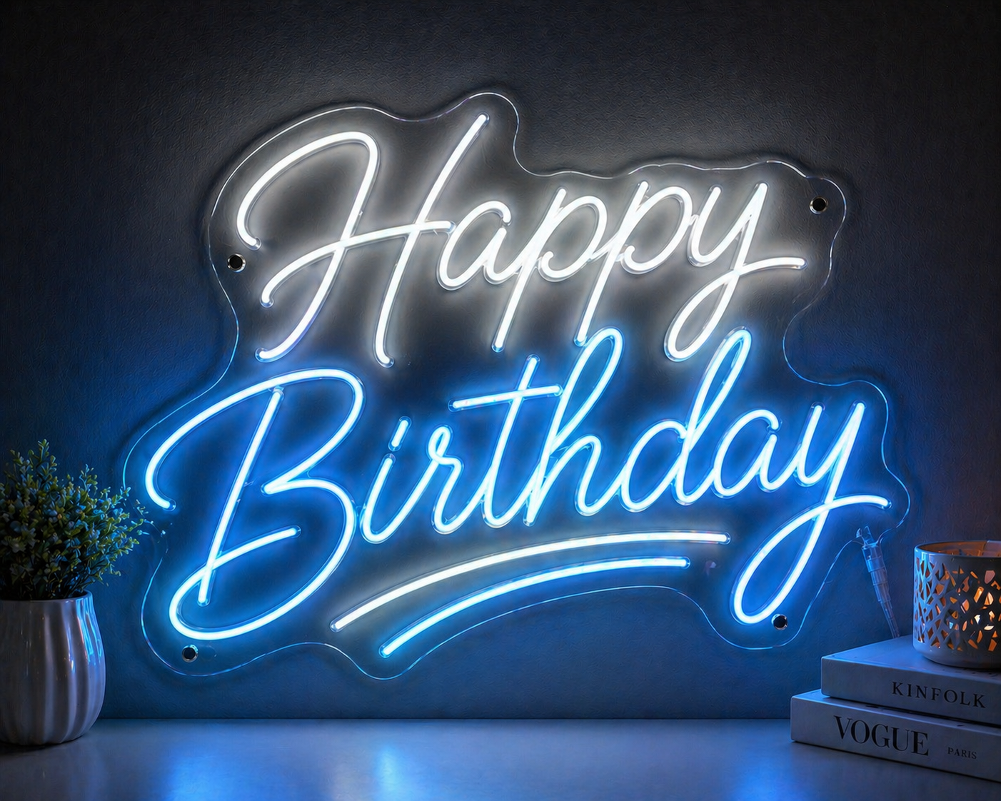 Happy Birthday Neon Sign