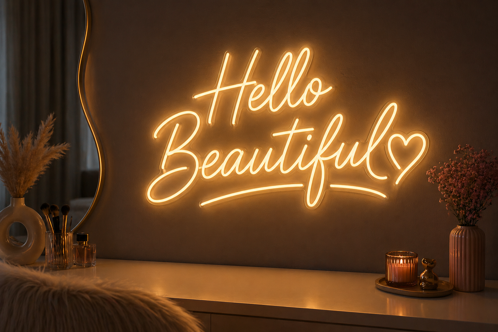 Hello Beautiful Neon Sign