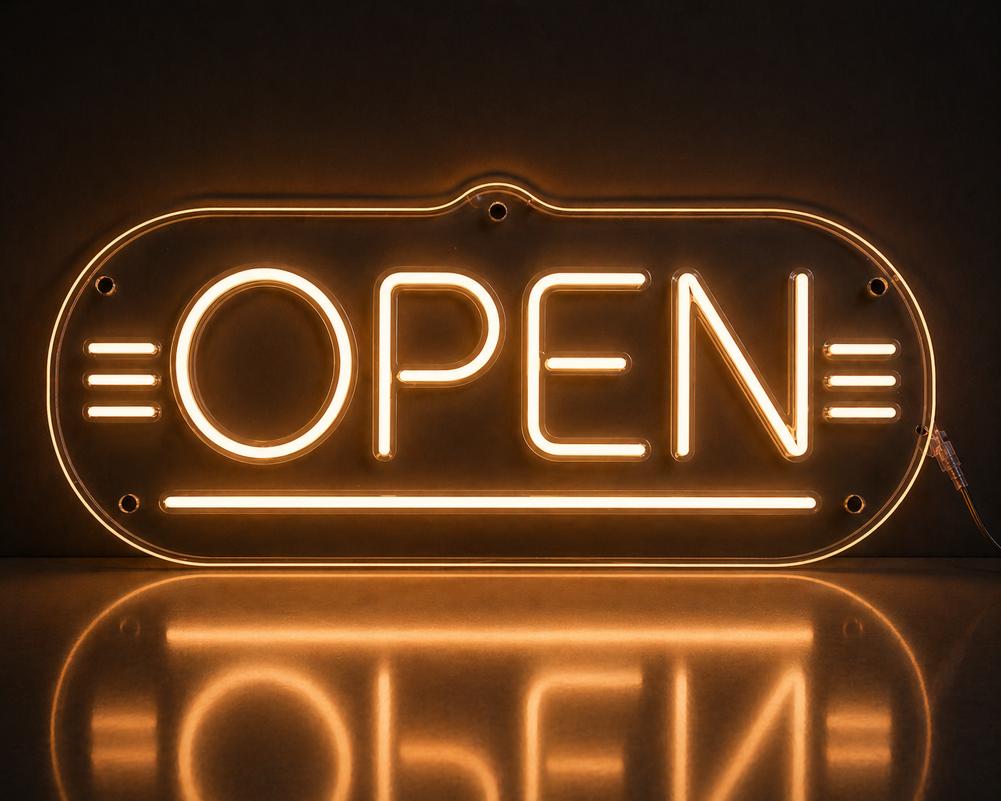 Open Neon Sign