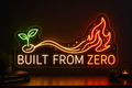Built from Zero Neon Sign