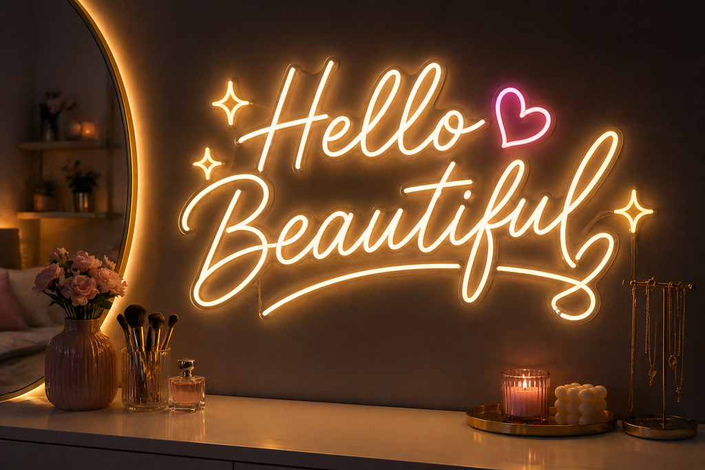 Hello Beautiful Neon Sign