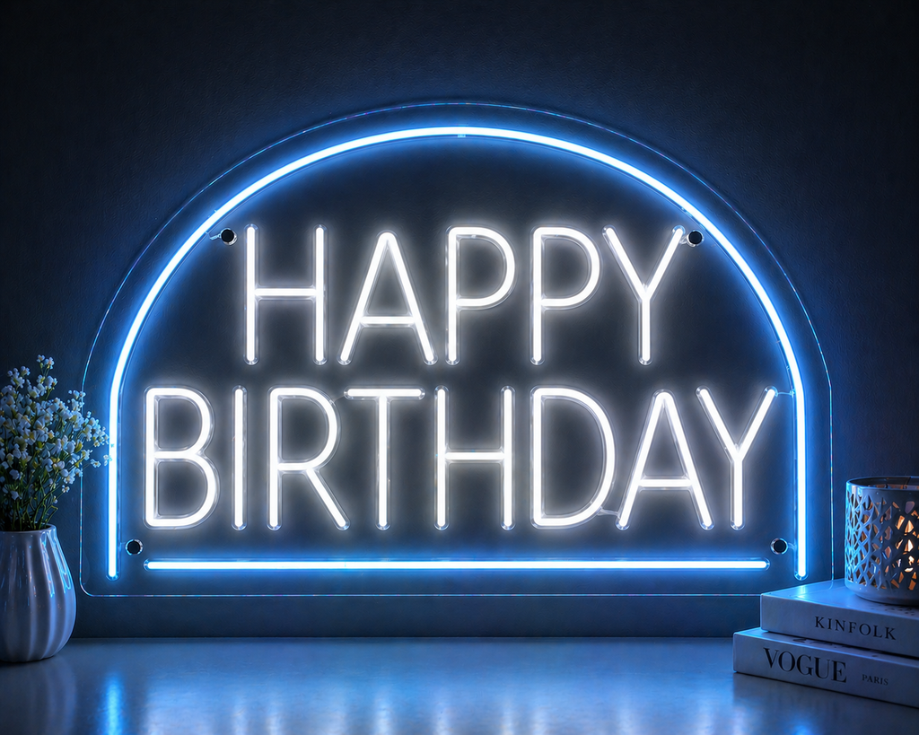 Happy Birthday Neon Sign