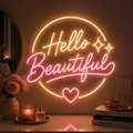 Hello Beautiful Neon Sign